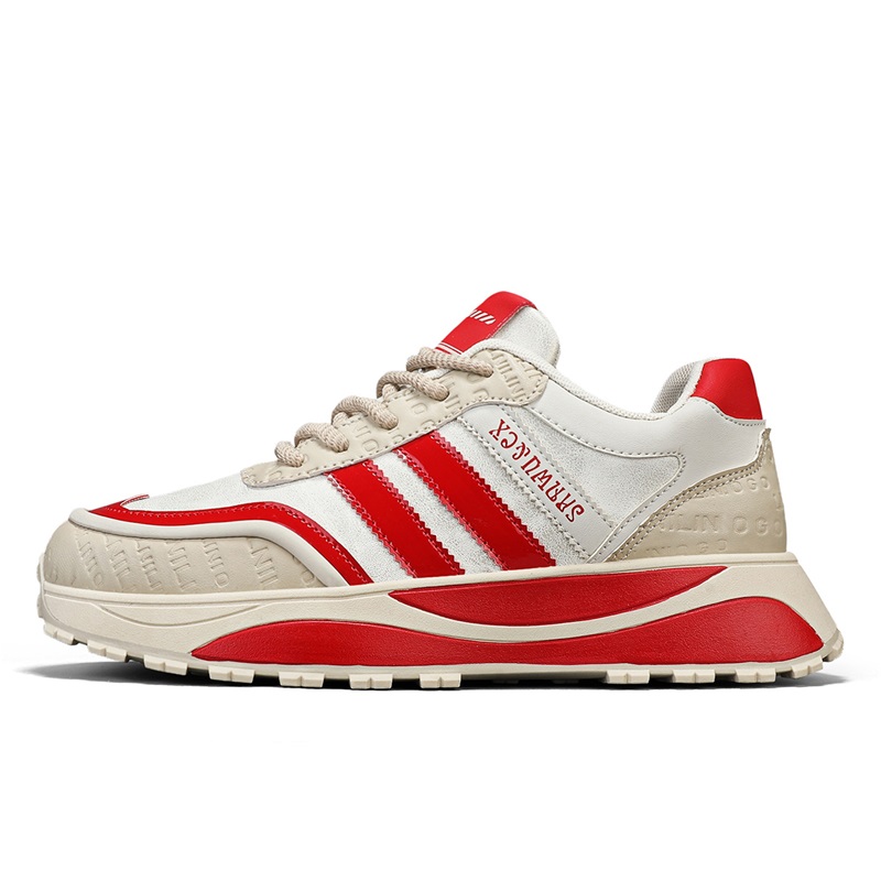 PLAY COBBLER Антискользящие износостойкие мужские низкие кеды бежево-красные, цвет Beige Red 
PLAY COBBLER Антискользящие износостойкие мужские низкие кеды бежево-красные, цвет Beige Red