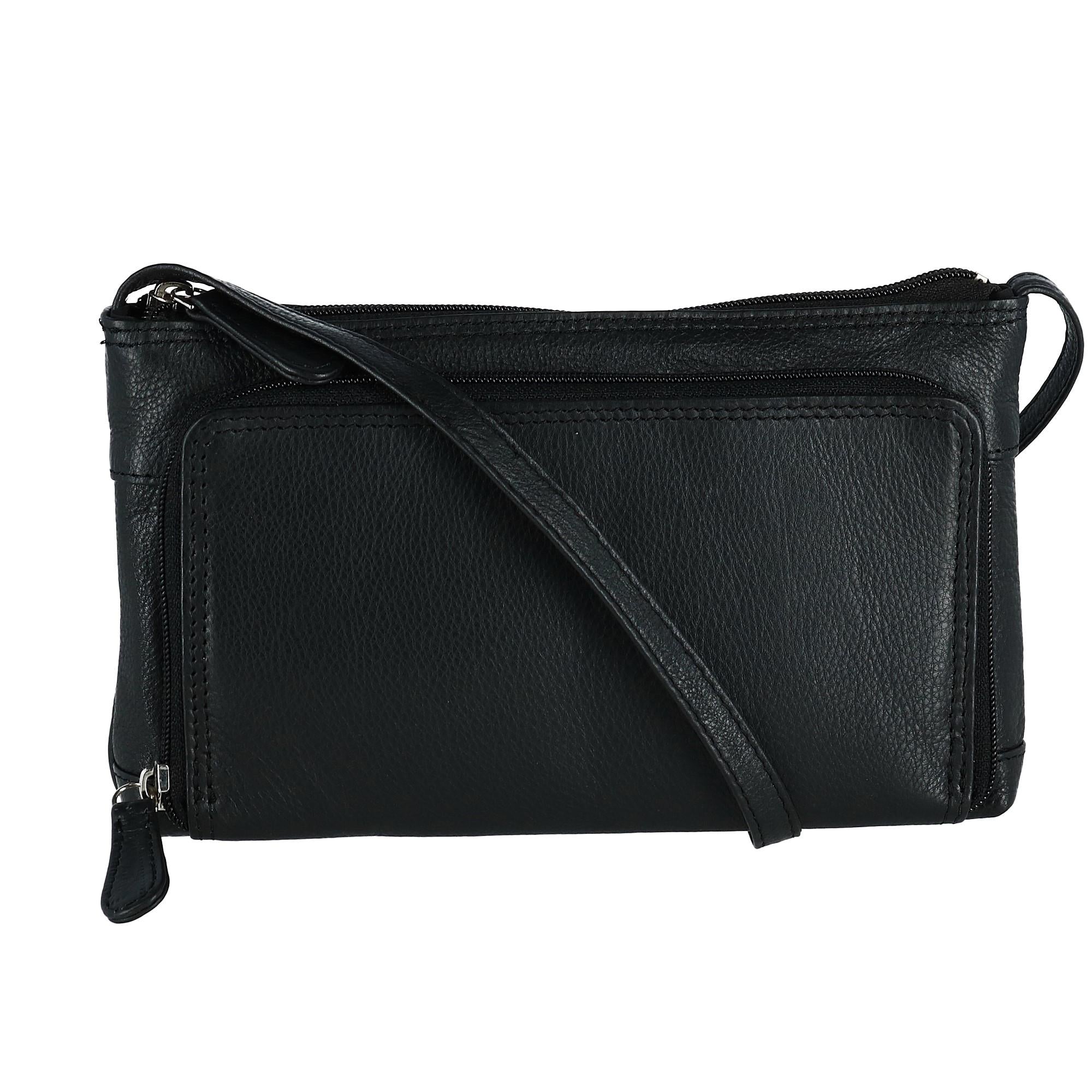 Женская кожаная сумка-органайзер через плечо CTM, черный
Женская кожаная сумка-органайзер через плечо CTM, черный