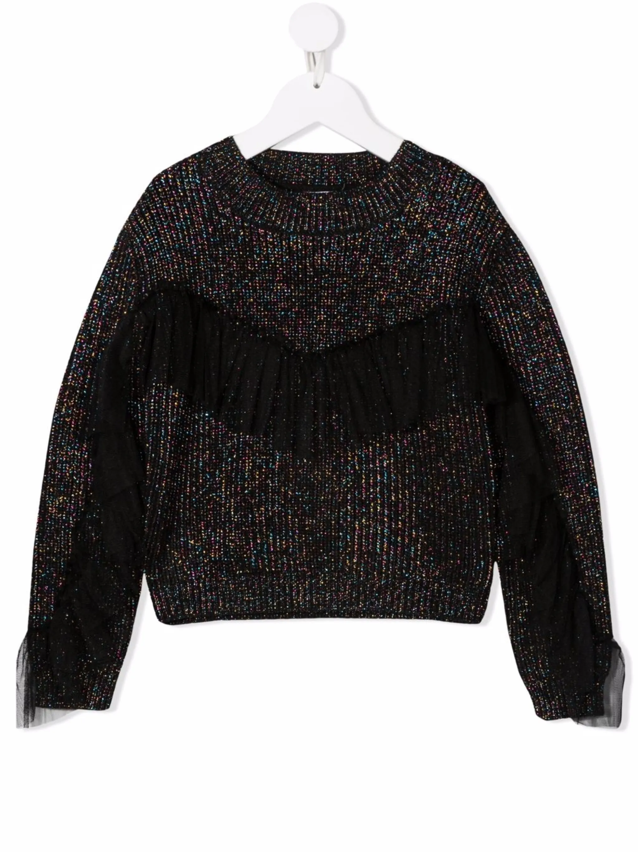 Джемпер с эффектом металлик Monnalisa, черный
Джемпер с эффектом металлик Monnalisa, черный