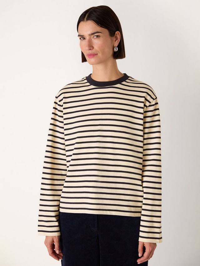 Джерси с длинными рукавами в полоску Whistles, Ivory/Multi
Джерси с длинными рукавами в полоску Whistles, Ivory/Multi