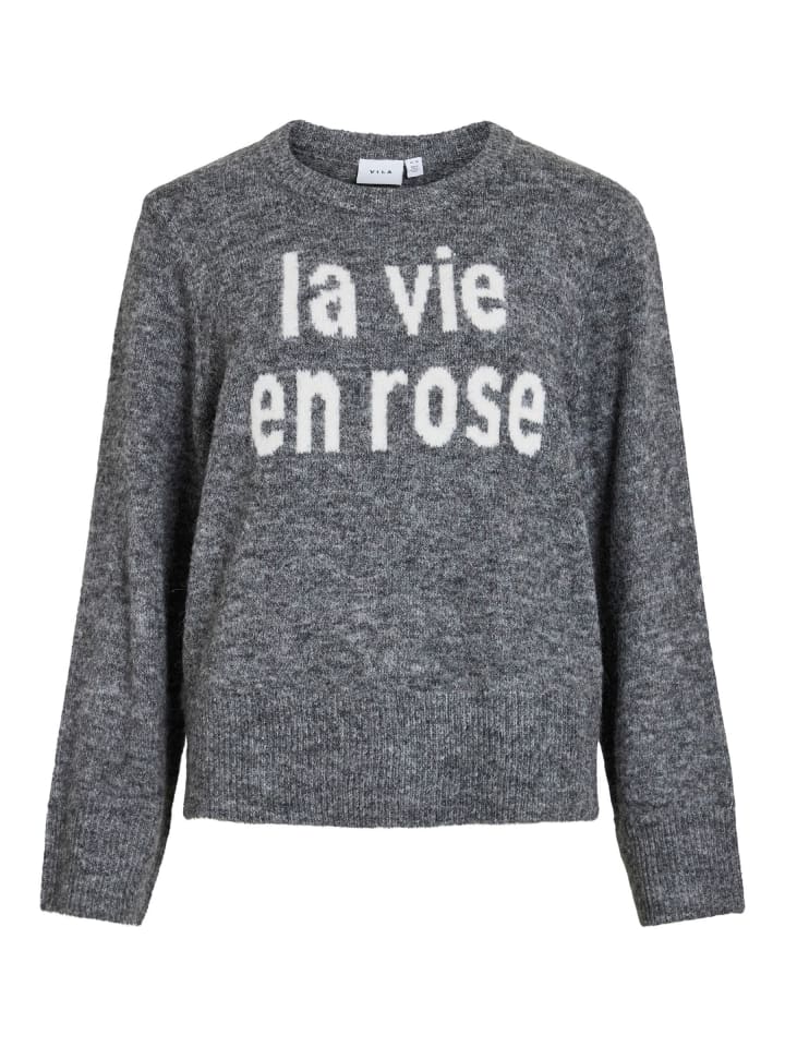 Вязаный свитер в цвете средне-серый меланж Vila
Вязаный свитер в цвете средне-серый меланж Vila