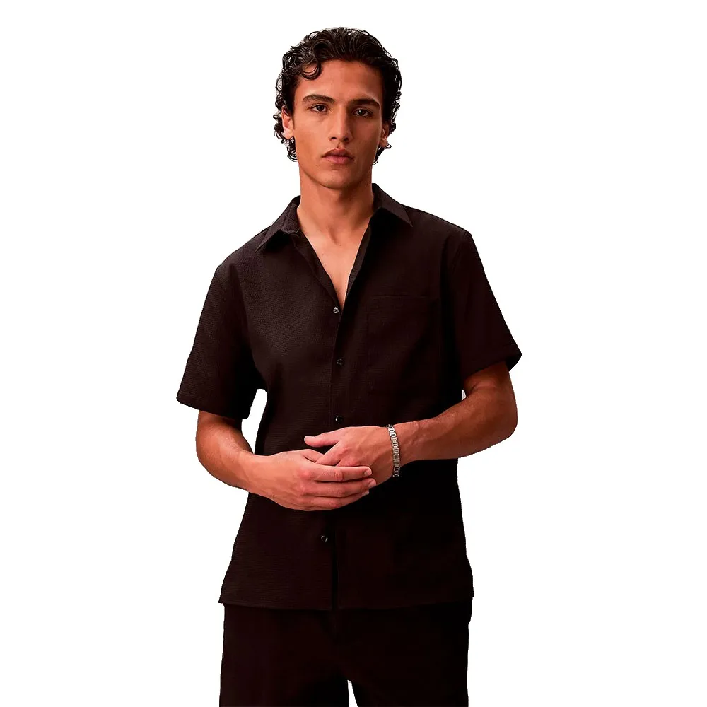 Рубашка с коротким рукавом из сирсакера от Calvin Klein, коричневый
Рубашка с коротким рукавом из сирсакера от Calvin Klein, коричневый