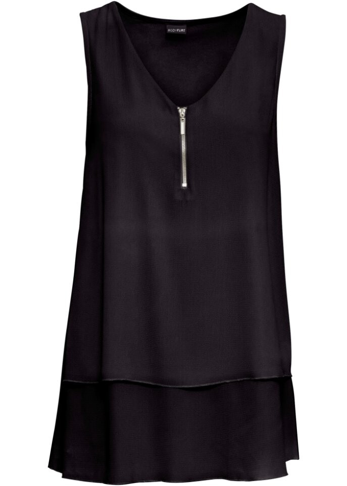 Топ на молнии из экологически чистой вискозы Bodyflirt, черный
Топ на молнии из экологически чистой вискозы Bodyflirt, черный
