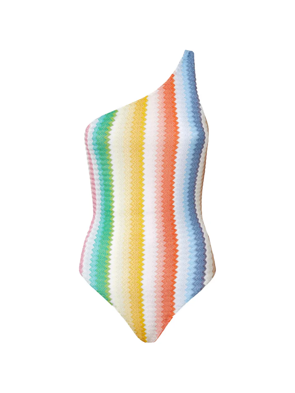 Полосатый купальник на одно плечо Missoni, белый
Полосатый купальник на одно плечо Missoni, белый