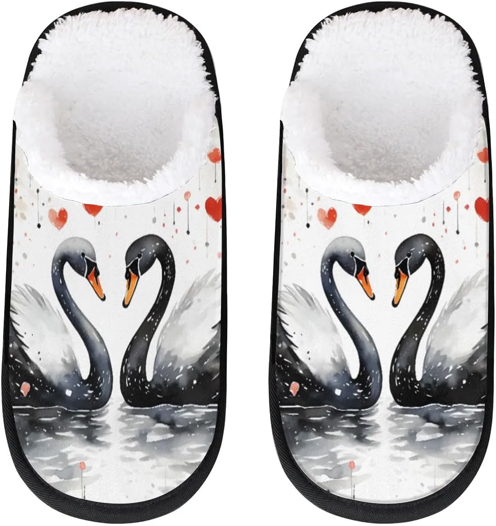 Тапочки Gublec для женщин и мужчин, уютные с нескользящей подошвой, для дома, теплые плюшевые тапочки для дома, спальни и путешествий, Swan Love Heart
Тапочки Gublec для женщин и мужчин, уютные с нескользящей подошвой, для дома, теплые плюшевые тапочки для дома, спальни и путешествий, Swan Love Heart
