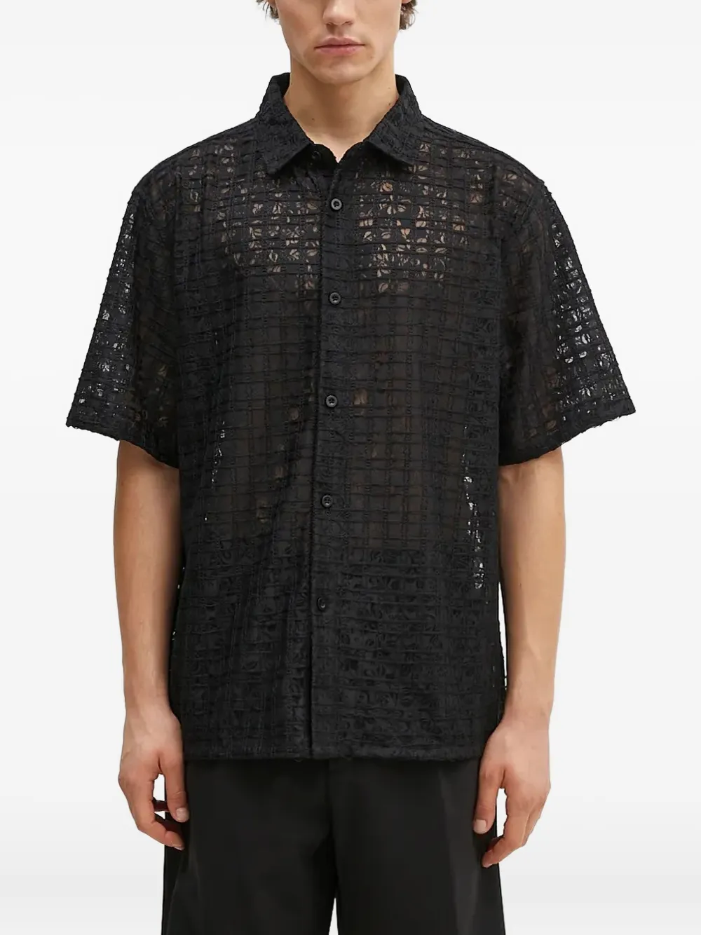 Рубашка с кружевом Pleasures, черный
Рубашка с кружевом Pleasures, черный