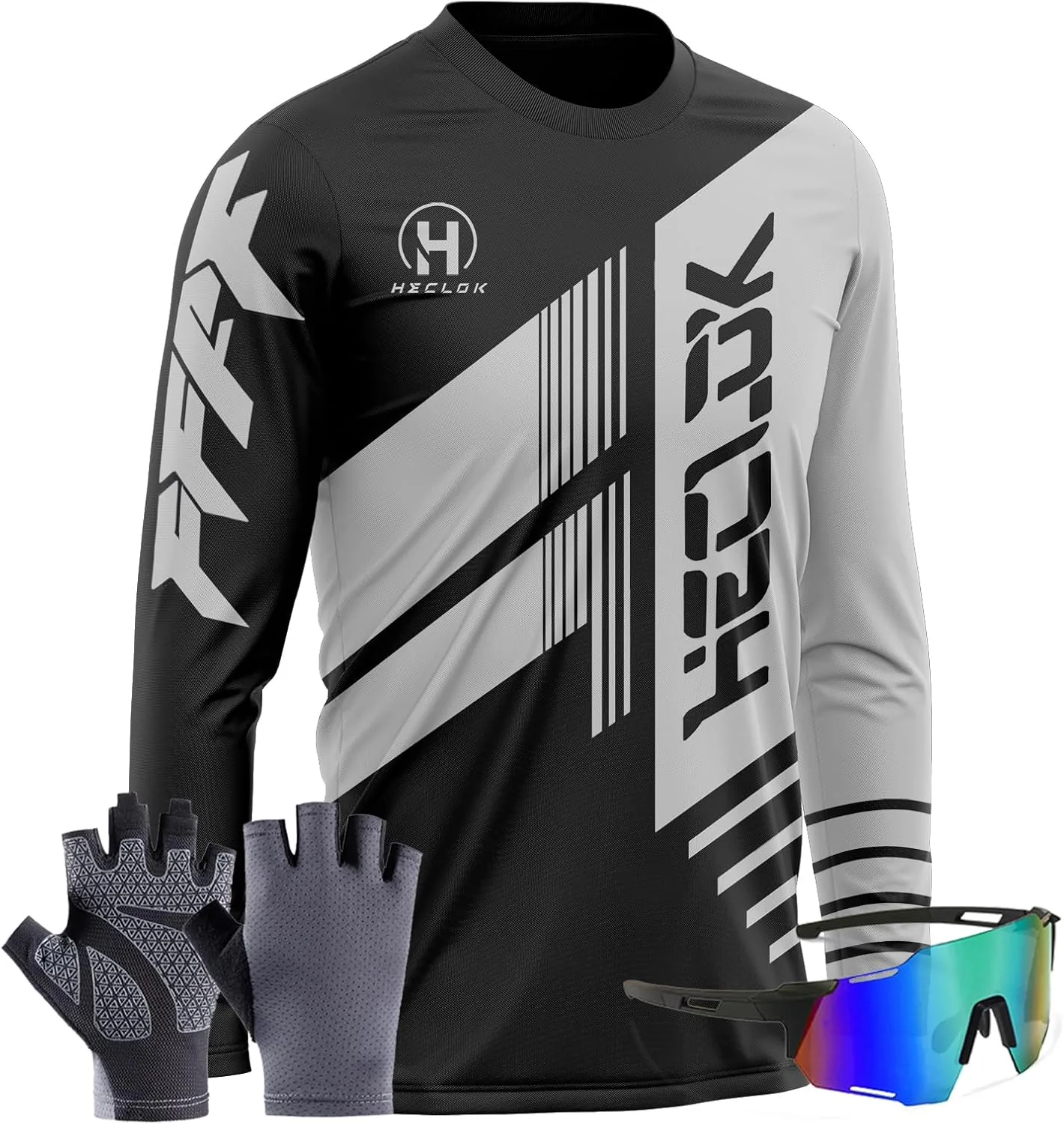 Футболка для тренировок Dry Fit Moisture Wicking Long Sleeve с перчатками и очками HECLOK
Футболка для тренировок Dry Fit Moisture Wicking Long Sleeve с перчатками и очками HECLOK