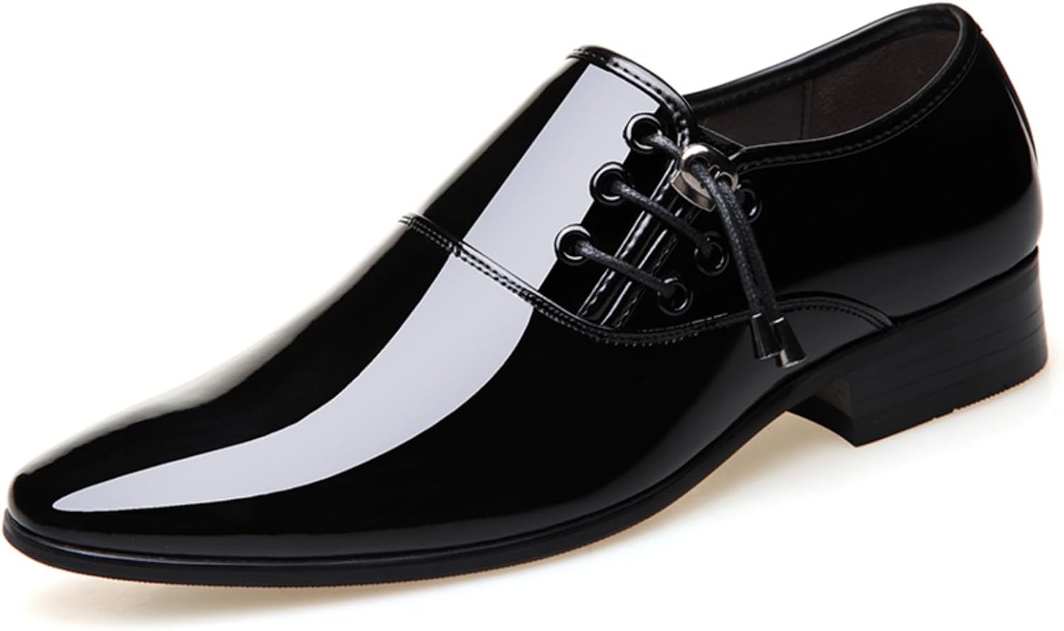 Мужские оксфорды из лакированной кожи с заостренным носком, классические туфли на шнуровке для бизнеса, свадьбы, вечеринок, с высокоглянцевой кожей и нескользящей подошвой для комфорта Kelibasi, черный
Мужские оксфорды из лакированной кожи с заостренным носком, классические туфли на шнуровке для бизнеса, свадьбы, вечеринок, с высокоглянцевой кожей и нескользящей подошвой для комфорта Kelibasi, черный