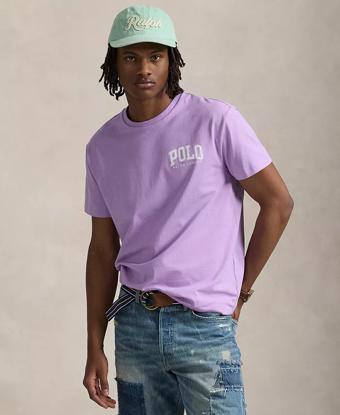 Мужская классическая футболка с логотипом Polo Ralph Lauren, фиолетовый 
Мужская классическая футболка с логотипом Polo Ralph Lauren, фиолетовый