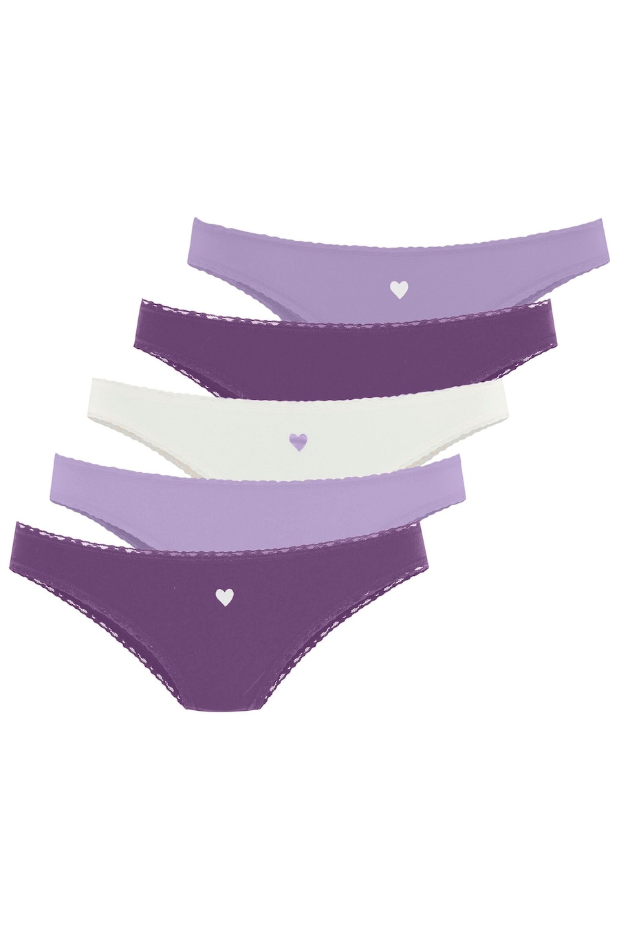 Трусики LASCANA, фиолетовый/лавандовый/белый
Трусики LASCANA, фиолетовый/лавандовый/белый
