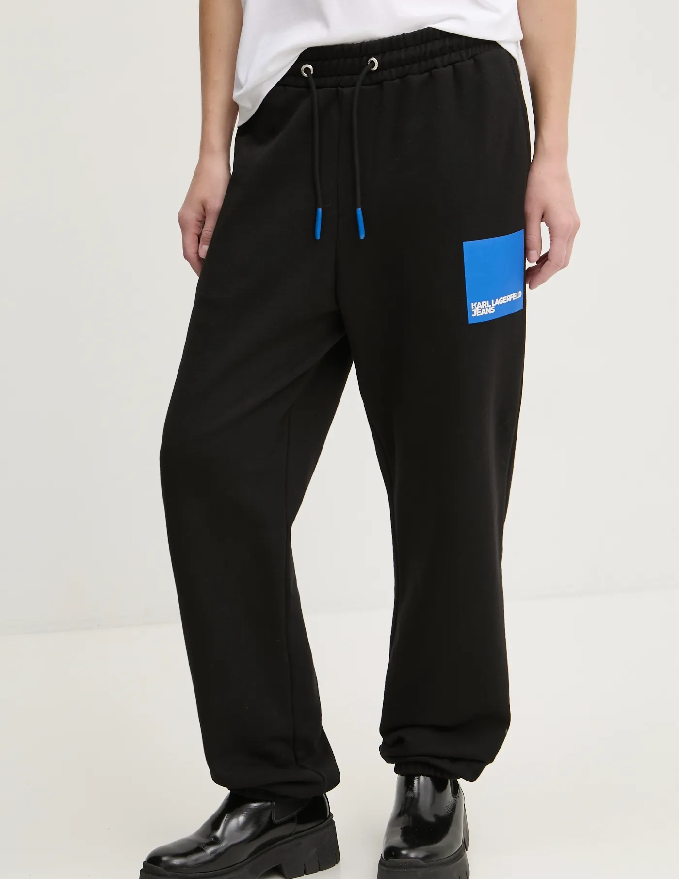 Хлопковые спортивные штаны Karl Lagerfeld Jeans, черный
Хлопковые спортивные штаны Karl Lagerfeld Jeans, черный