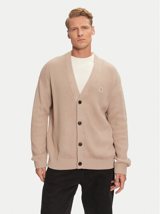 Кардиган стандартного кроя Calvin Klein Jeans, бежевый
Кардиган стандартного кроя Calvin Klein Jeans, бежевый