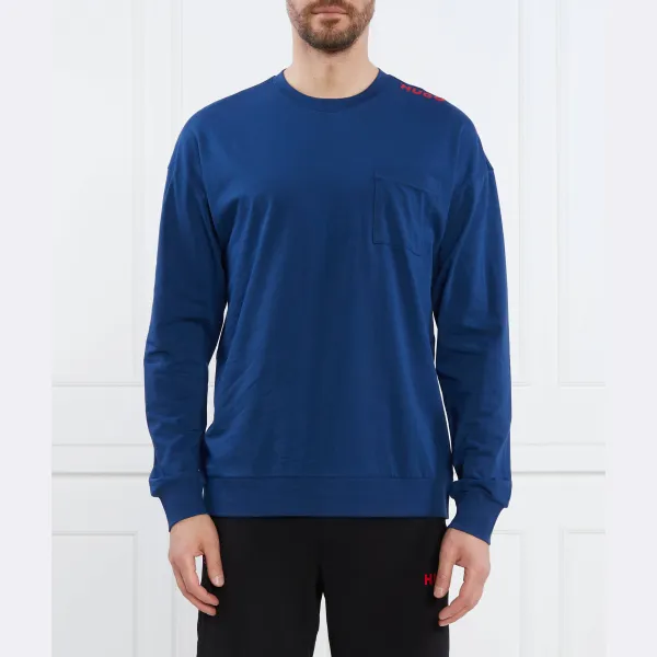 Лонгслив с надписью стандартной посадки. Hugo, синий
Лонгслив с надписью стандартной посадки. Hugo, синий