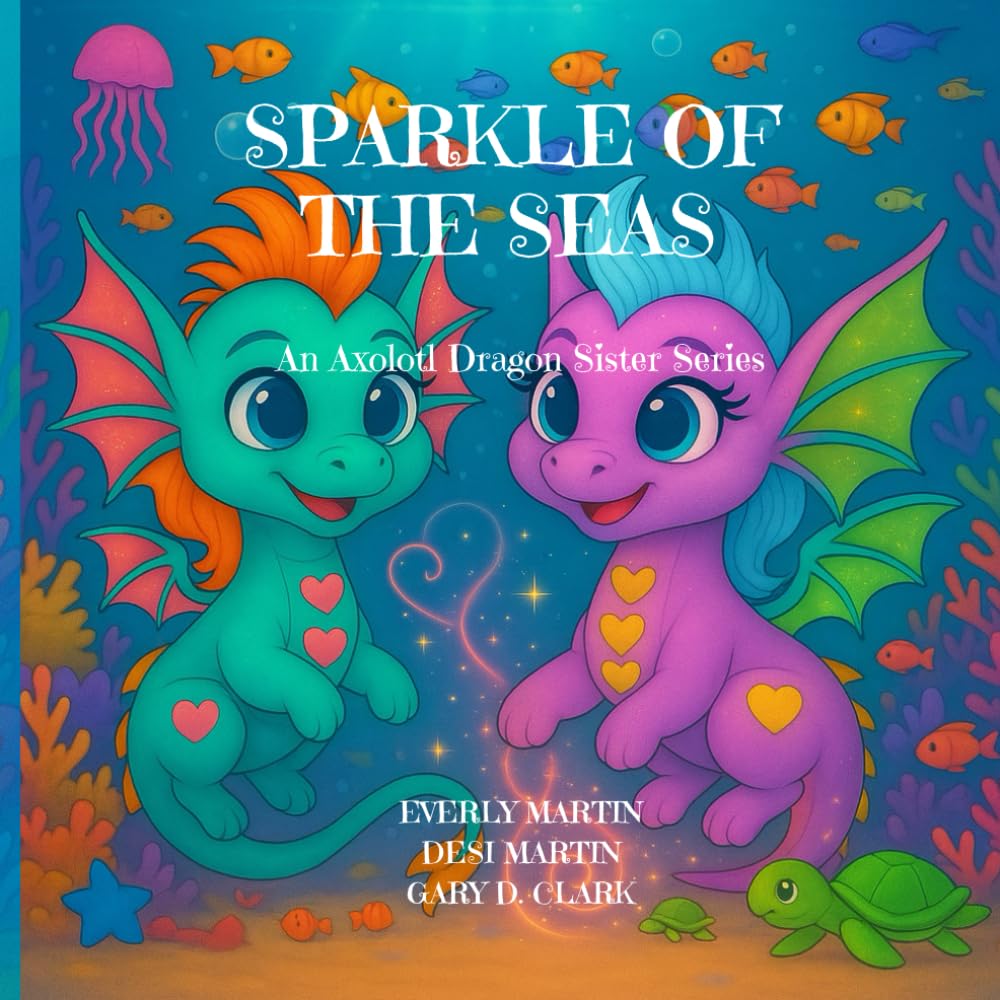 SPARKLE OF THE SEAS: An Axolotl Dragon Sister Series (Independently published)
SPARKLE OF THE SEAS: An Axolotl Dragon Sister Series (Independently published)