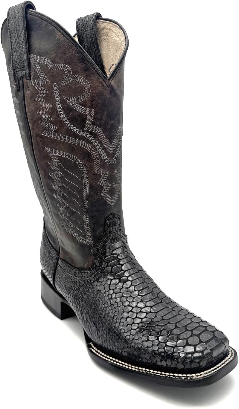 Мужские вестерн-сапоги Western Shops с экзотическим принтом из кожи питона, квадратный носок The Western Shops, серый
Мужские вестерн-сапоги Western Shops с экзотическим принтом из кожи питона, квадратный носок The Western Shops, серый
