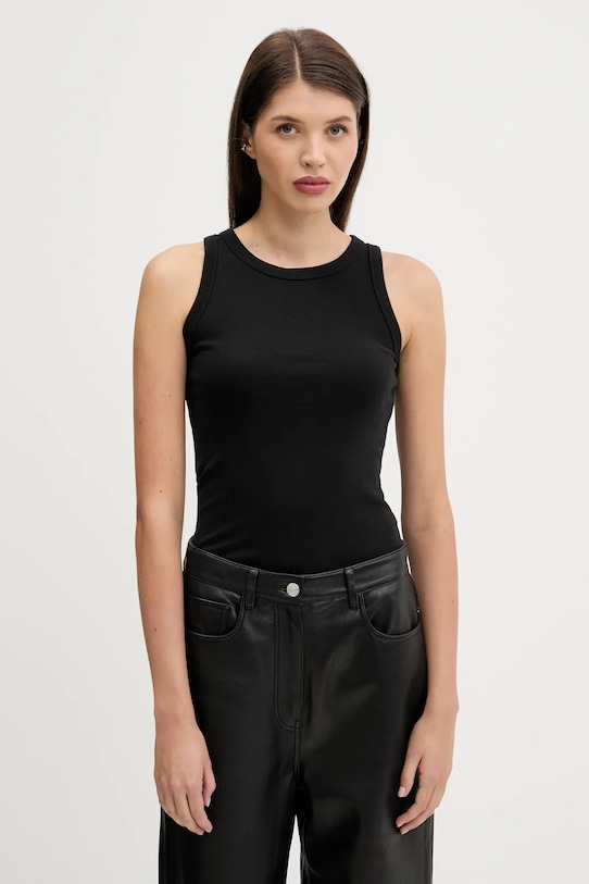 Хлопковая майка Abercrombie & Fitch, черный 
Хлопковая майка Abercrombie & Fitch, черный