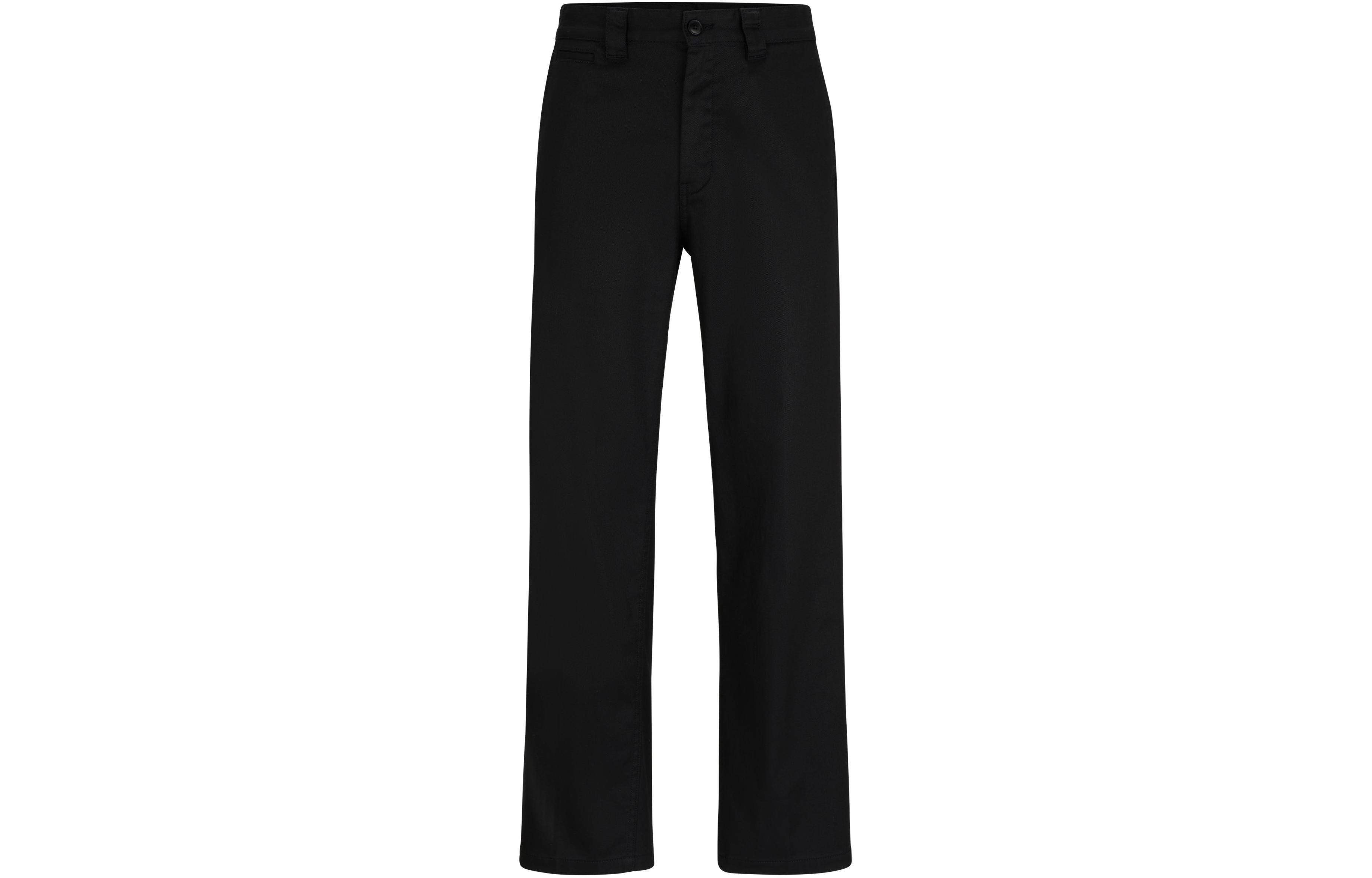 HUGO BOSS Прямые брюки из стретч-хлопкового твила повседневные штаны мужские Black
HUGO BOSS Прямые брюки из стретч-хлопкового твила повседневные штаны мужские Black