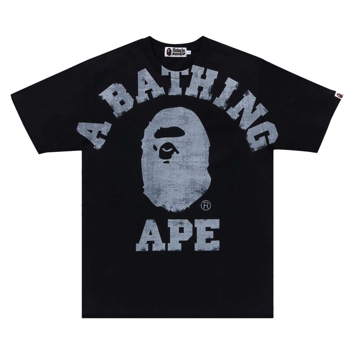 Студенческая футболка с принтом BAPE, Черная 
Студенческая футболка с принтом BAPE, Черная
