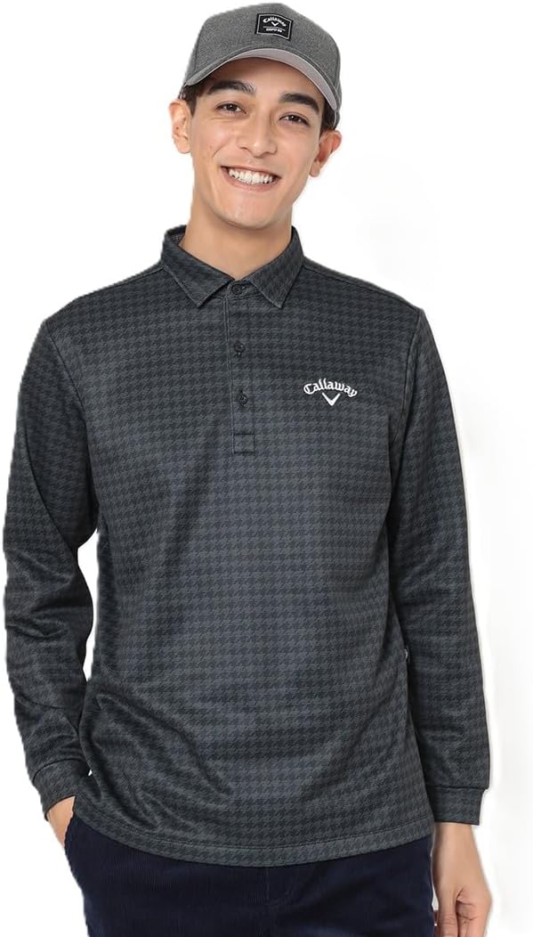Мужская рубашка-поло с длинным рукавом Callaway C25233115, на флисовой подкладке, сохраняет тепло, клетчатый узор «гусиная лапка», теплая, для гольфа, черный
Мужская рубашка-поло с длинным рукавом Callaway C25233115, на флисовой подкладке, сохраняет тепло, клетчатый узор «гусиная лапка», теплая, для гольфа, черный