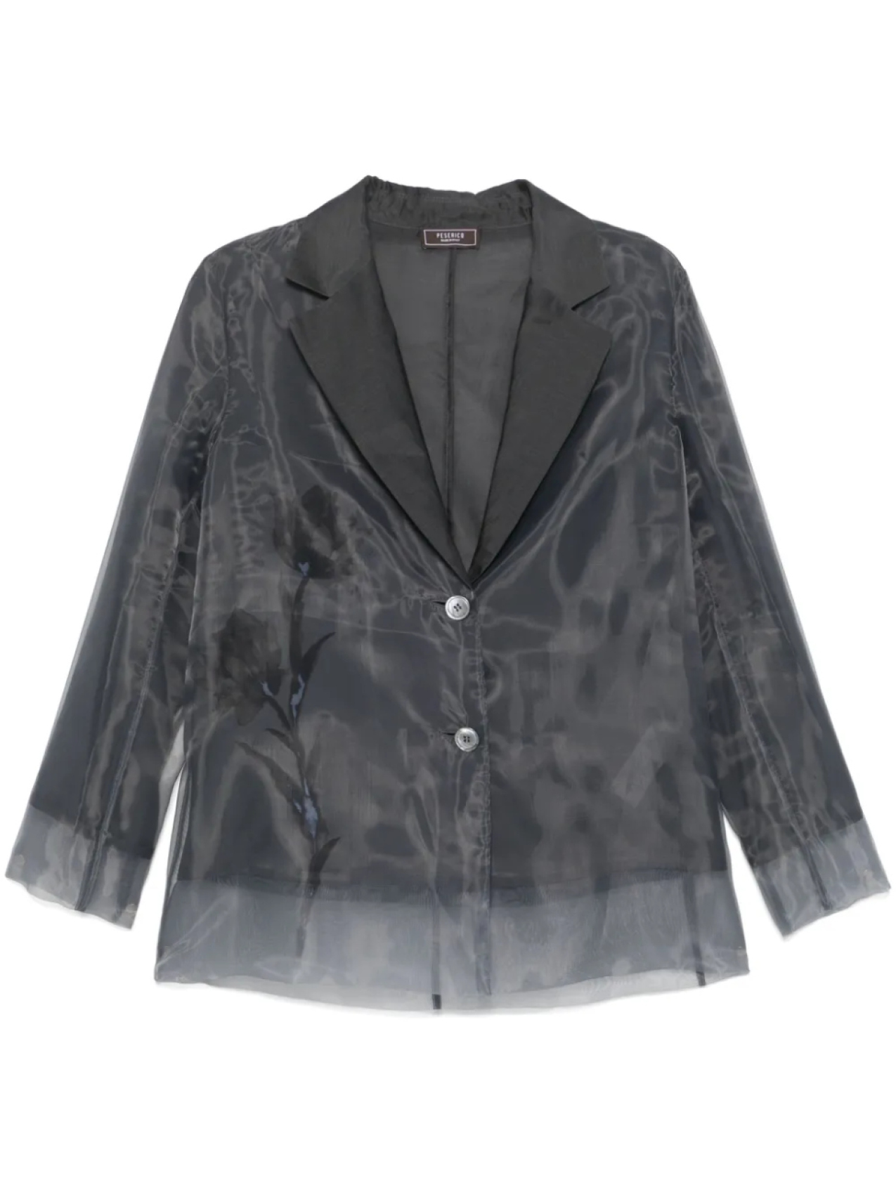 Однобортный пиджак из органзы Peserico, серый
Однобортный пиджак из органзы Peserico, серый