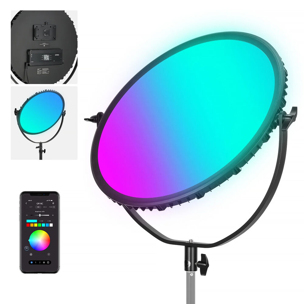 Круглая светодиодная панель Neewer GR18C RGB (18 дюймов)
Круглая светодиодная панель Neewer GR18C RGB (18 дюймов)