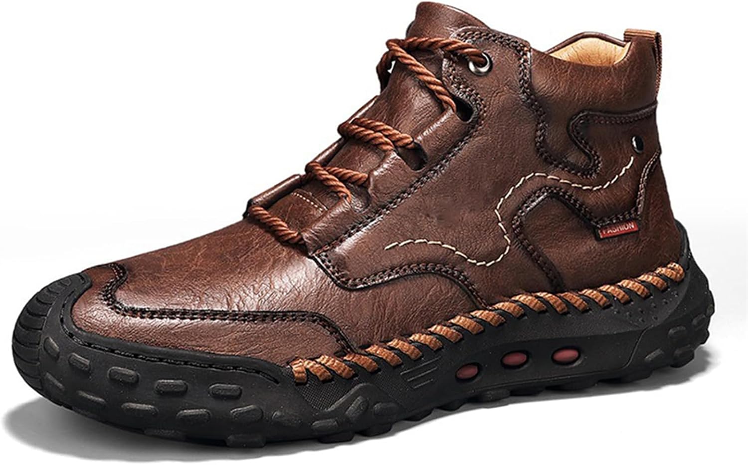 Мужская ручная работа, премиум-класс, ортопедические кожаные туфли с противоскользящей подошвой, удобные модные слипоны для вождения и походов Generic, темно-коричневый
Мужская ручная работа, премиум-класс, ортопедические кожаные туфли с противоскользящей подошвой, удобные модные слипоны для вождения и походов Generic, темно-коричневый