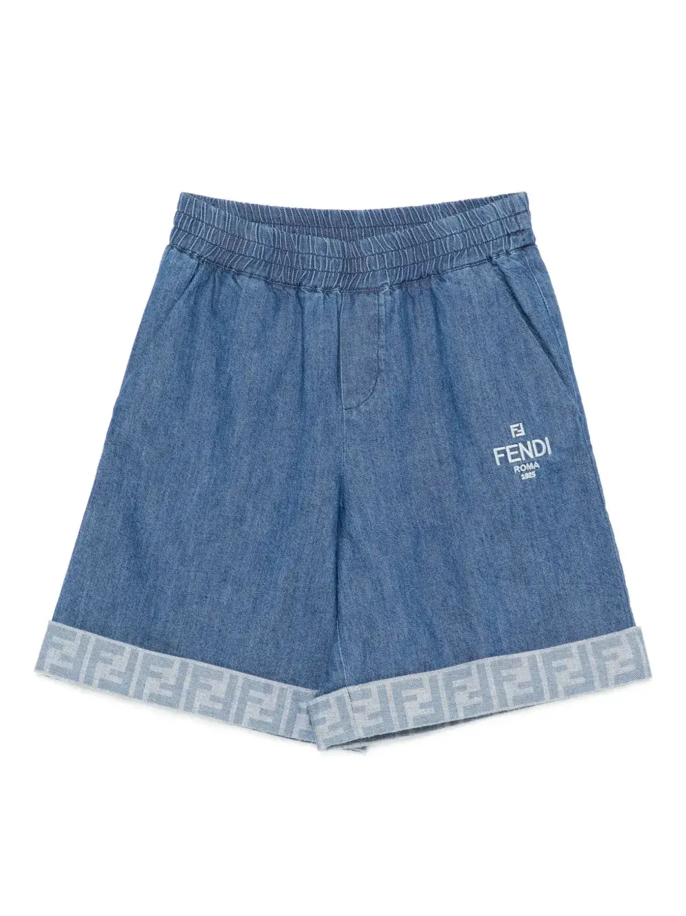 Джинсовые шорты с вышитым логотипом FENDI KIDS, синий
Джинсовые шорты с вышитым логотипом FENDI KIDS, синий