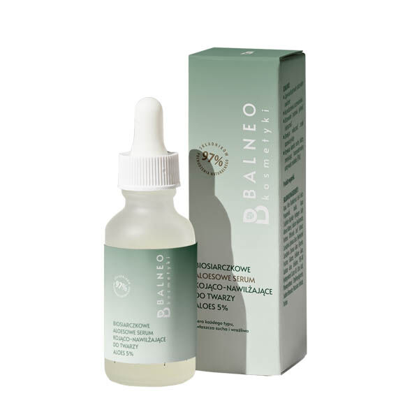 Biosulfur aloe успокаивающая и увлажняющая сыворотка для лица алоэ 5%, 30 мл Balneokosmetyki
Biosulfur aloe успокаивающая и увлажняющая сыворотка для лица алоэ 5%, 30 мл Balneokosmetyki