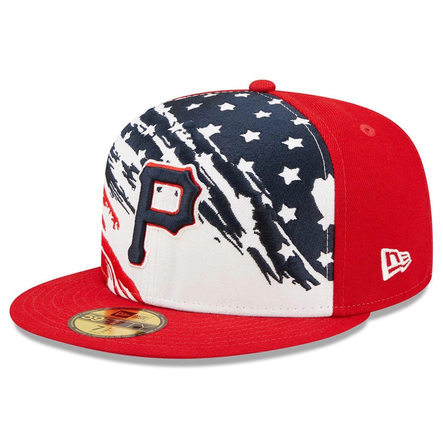 Мужская кепка New Era Red Pittsburgh Pirates 4 июля 2022 года для игры на поле 59FIFTY.
Мужская кепка New Era Red Pittsburgh Pirates 4 июля 2022 года для игры на поле 59FIFTY.