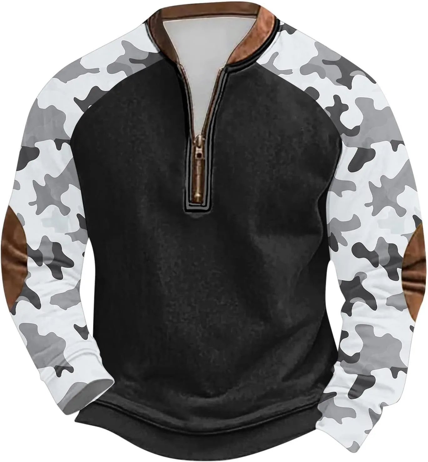 Мужская футболка с камуфляжным принтом для охоты и рыбалки, с длинным рукавом и молнией на четверть ZYXTIM
Мужская футболка с камуфляжным принтом для охоты и рыбалки, с длинным рукавом и молнией на четверть ZYXTIM