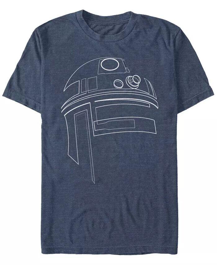 Мужская футболка с коротким рукавом Star Wars R2-D2 Outline Fifth Sun, синий
Мужская футболка с коротким рукавом Star Wars R2-D2 Outline Fifth Sun, синий