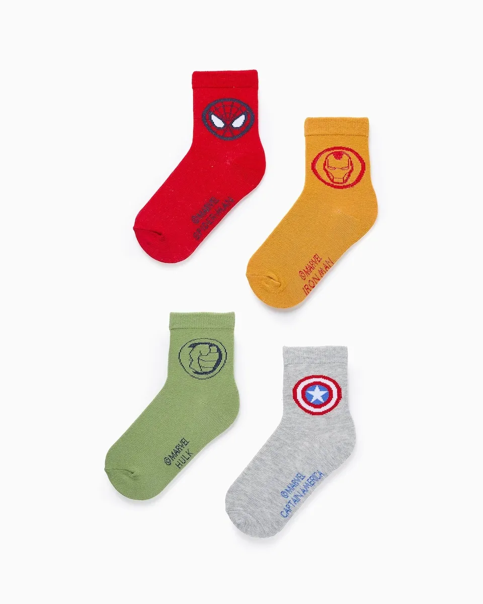 Упаковка из 4 пар детских носков с мотивом Мстители Zippy, мультиколор
Упаковка из 4 пар детских носков с мотивом Мстители Zippy, мультиколор