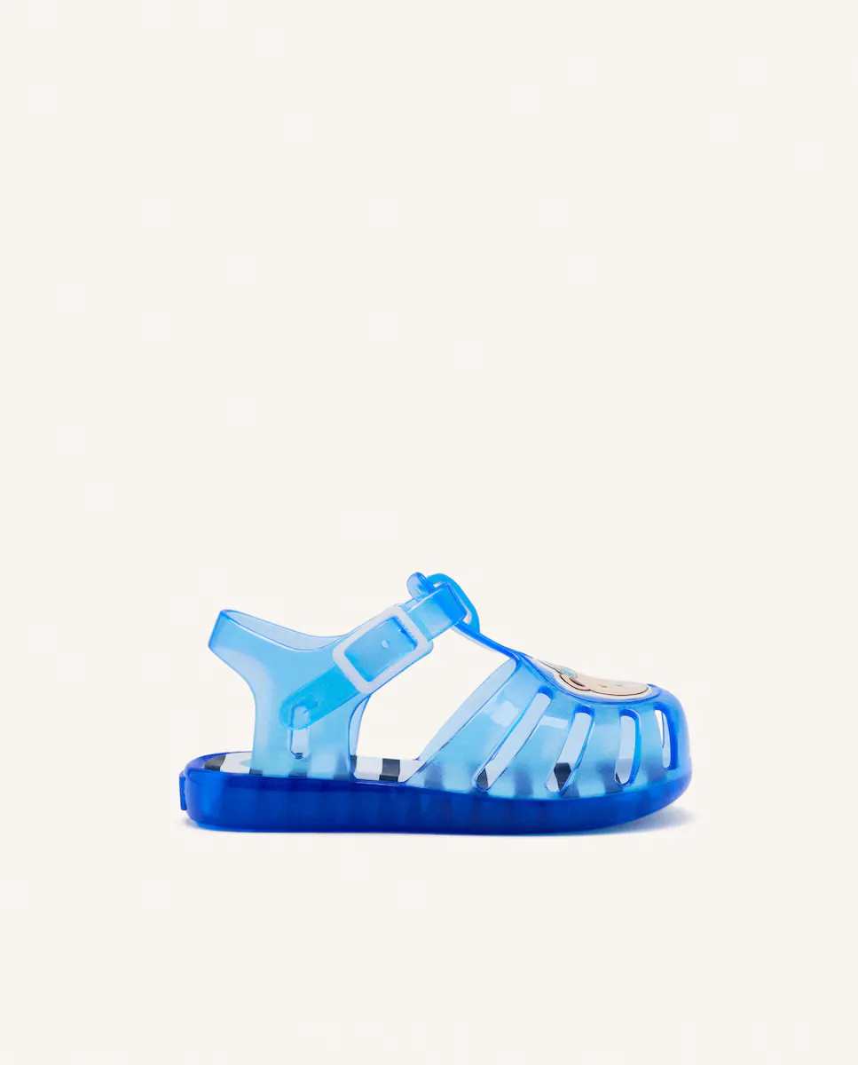 Сандалии для мальчика с рисунком медведя Gioseppo, синий 
Сандалии для мальчика с рисунком медведя Gioseppo, синий