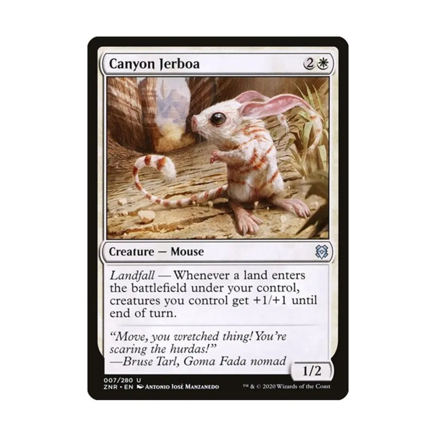 CCG Каньон Тушканчик (U), MTG - Zendikar Rising
CCG Каньон Тушканчик (U), MTG - Zendikar Rising