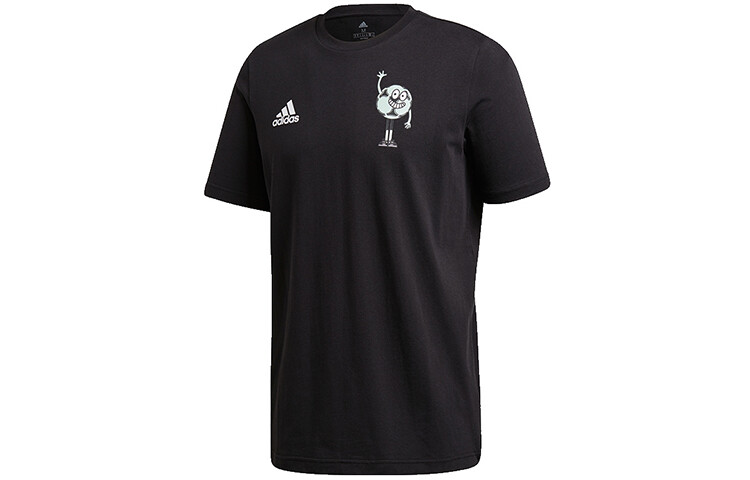 Футбольная майка мужская черная Adidas, черный