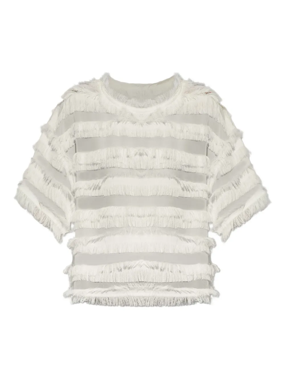 Прозрачная футболка с бахромой MUNTHE, нейтральный
Прозрачная футболка с бахромой MUNTHE, нейтральный