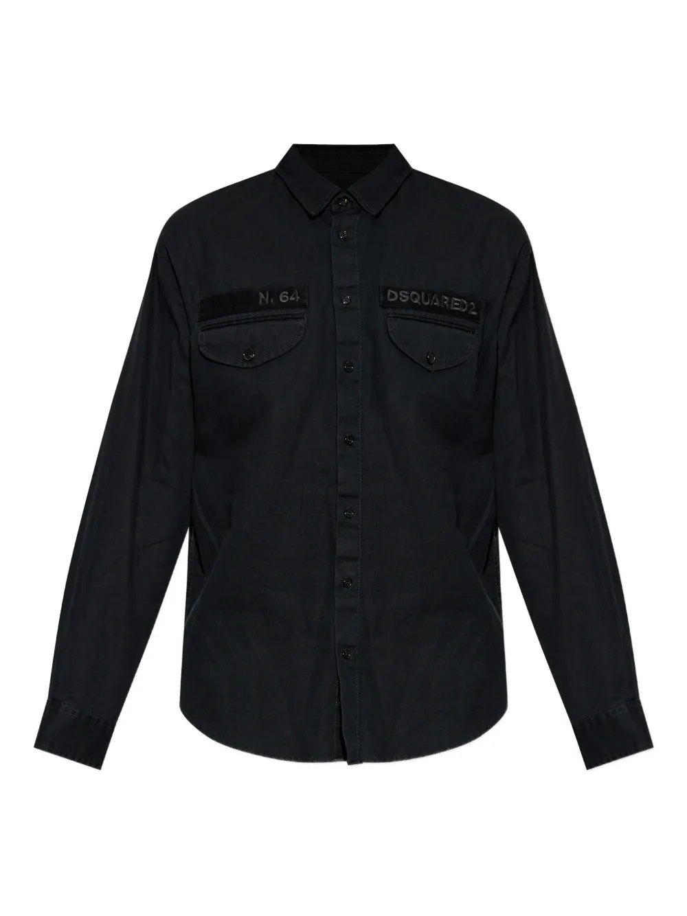 Рубашка с вышитым логотипом Dsquared2, черный
Рубашка с вышитым логотипом Dsquared2, черный