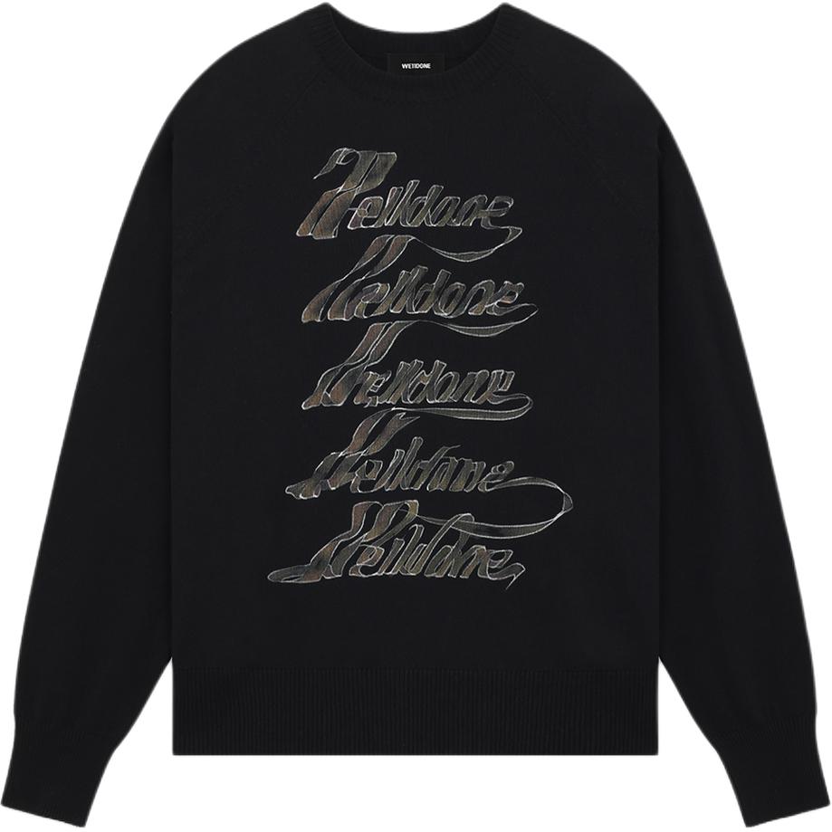 WE11DONE Свитер Unisex Black с круглым вырезом Moderate Others
WE11DONE Свитер Unisex Black с круглым вырезом Moderate Others