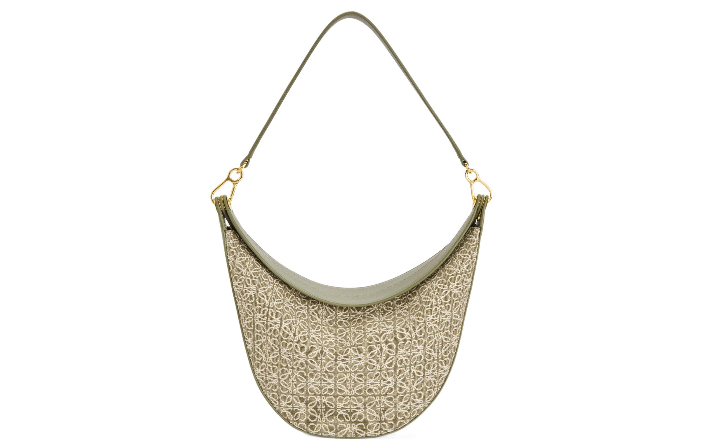 LOEWE Женская сумка через плечо из жаккардовой ткани с кожаной вставкой
LOEWE Женская сумка через плечо из жаккардовой ткани с кожаной вставкой