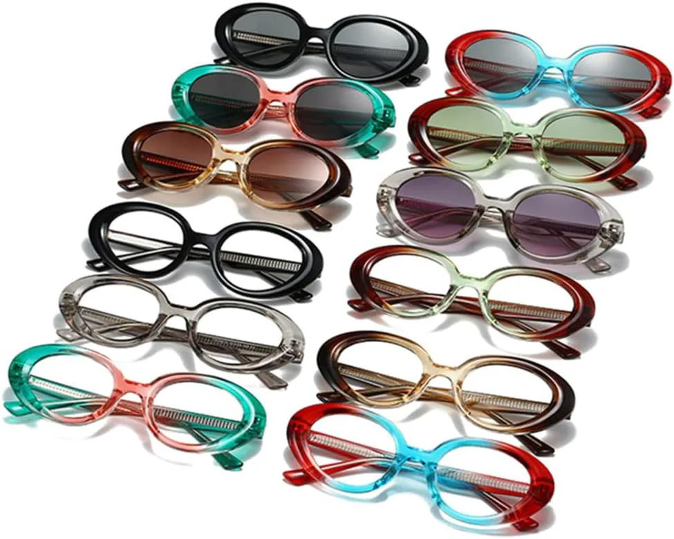 Ретро овальные двухцветные женские солнцезащитные очки с прозрачными градиентными линзами, солнцезащитные очки UV400 для мужчин generic, Brown Champagne Tea
Ретро овальные двухцветные женские солнцезащитные очки с прозрачными градиентными линзами, солнцезащитные очки UV400 для мужчин generic, Brown Champagne Tea