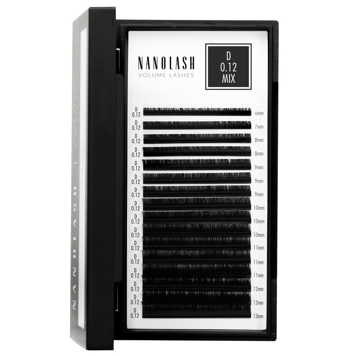Nanolash Накладные ресницы для наращивания - 0,12 локон D микс 6-13мм 16 полосок
Nanolash Накладные ресницы для наращивания - 0,12 локон D микс 6-13мм 16 полосок
