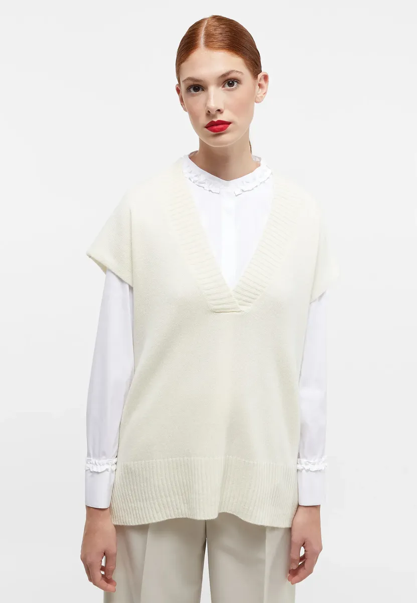 Свитер-жилет Eterna, кремовый
Свитер-жилет Eterna, кремовый