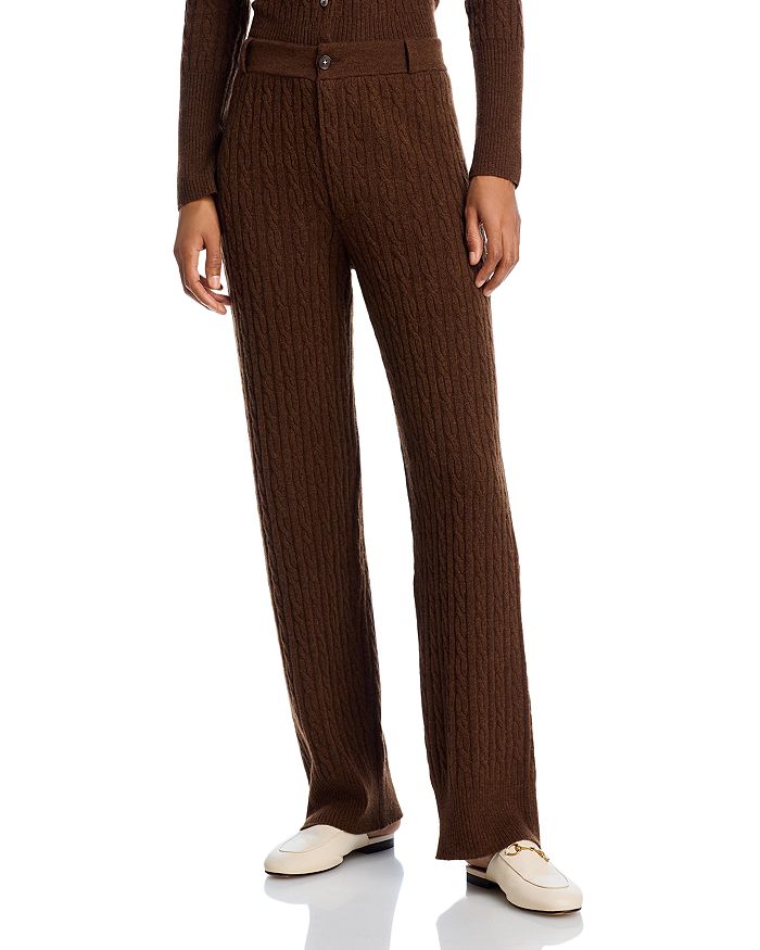 Кашемировые брюки с косами Guest in Residence, коричневый 
Кашемировые брюки с косами Guest in Residence, коричневый