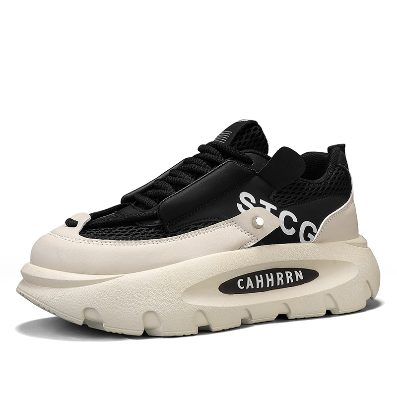 Низкие, износостойкие, нескользящие, массивные, мужские кроссовки TONYBEAR, Beige Black
Низкие, износостойкие, нескользящие, массивные, мужские кроссовки TONYBEAR, Beige Black