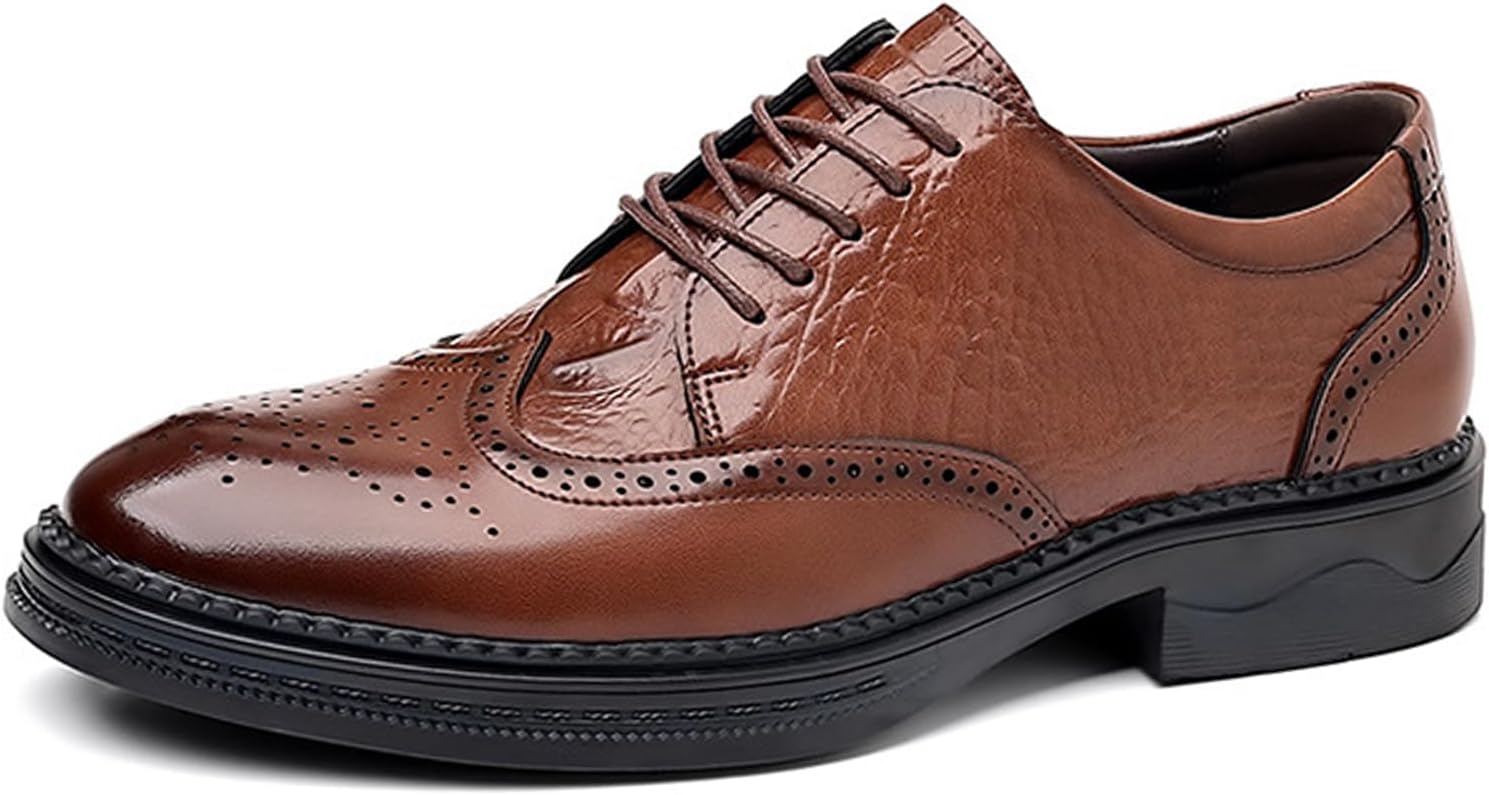 Мужские броги оксфорды, формальные туфли, повседневные деловые кожаные туфли с резным узором, шнуровкой, крылышками, дезерты без шнурков Aceptolcom, коричневый
Мужские броги оксфорды, формальные туфли, повседневные деловые кожаные туфли с резным узором, шнуровкой, крылышками, дезерты без шнурков Aceptolcom, коричневый