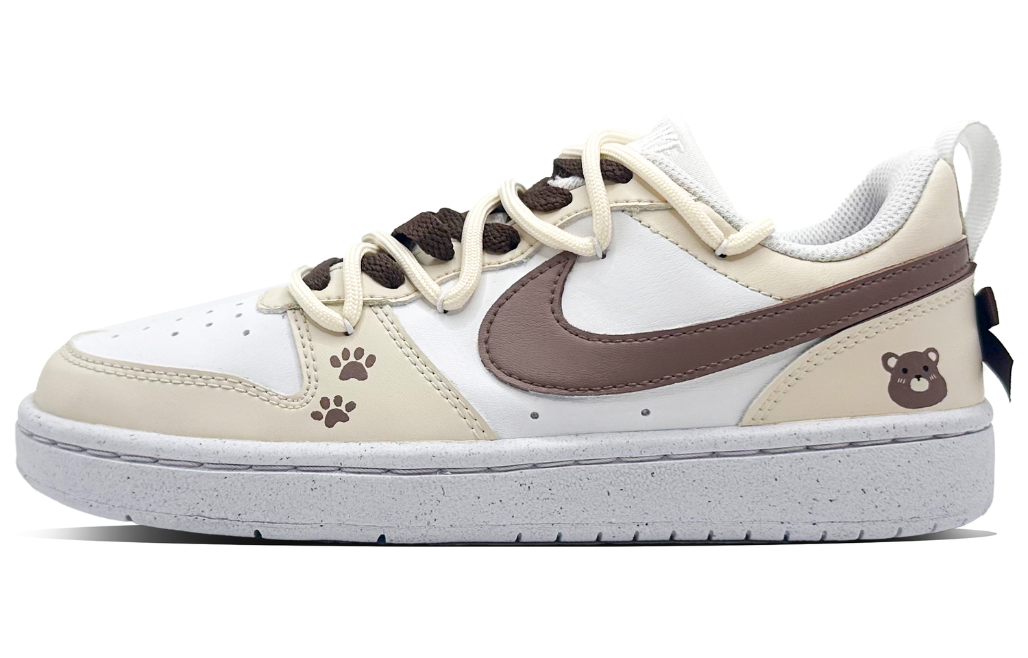 Nike Court Borough Milk Bear Cookie Slip Resistant Low top Kids' Skateboarding Shoes Cream Brown
Nike Court Borough Milk Bear Cookie Slip Resistant Low top Kids' Skateboarding Shoes Cream Brown