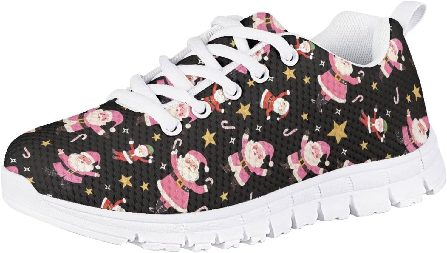 Рождественские кроссовки Forchrinse для девочек и мальчиков, легкие шнурованные ходовые кроссовки, повседневные беговые кроссовки с противоскользящей подошвой, Santa Claus Printed
Рождественские кроссовки Forchrinse для девочек и мальчиков, легкие шнурованные ходовые кроссовки, повседневные беговые кроссовки с противоскользящей подошвой, Santa Claus Printed