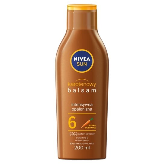 Солнцезащитный лосьон с каротином SPF6 200мл Nivea
Солнцезащитный лосьон с каротином SPF6 200мл Nivea
