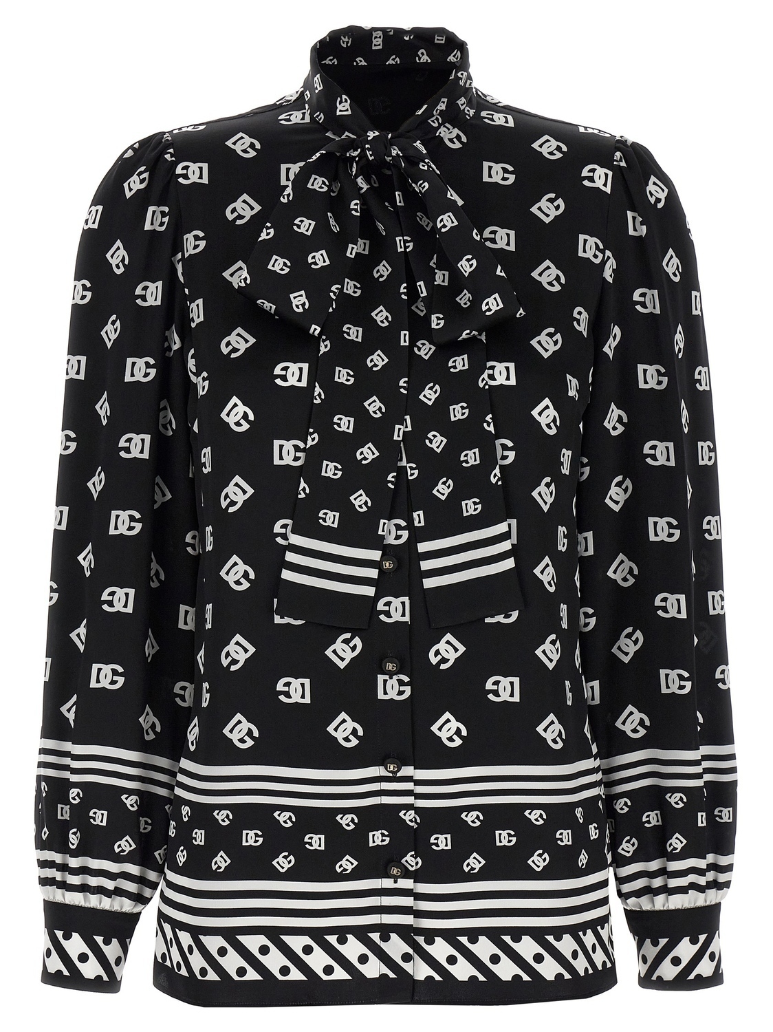 Шелковая рубашка DOLCE & GABBANA, белый/черный
Шелковая рубашка DOLCE & GABBANA, белый/черный