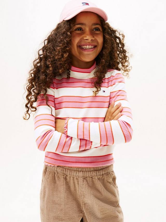 Детская блузка с длинными рукавами и воротником-стойкой из хлопковой смеси в полоску Tommy Hilfiger
Детская блузка с длинными рукавами и воротником-стойкой из хлопковой смеси в полоску Tommy Hilfiger